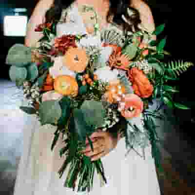 Bronze Barn Wedding Bride Bouquet
